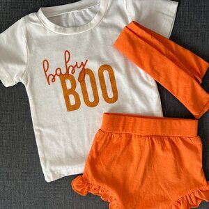 Baby Boo Halloween Outfit - 6-9M